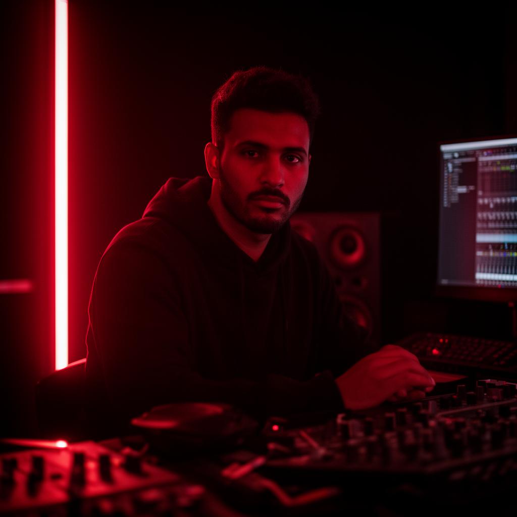 Retrato de Jonatan García en estudio